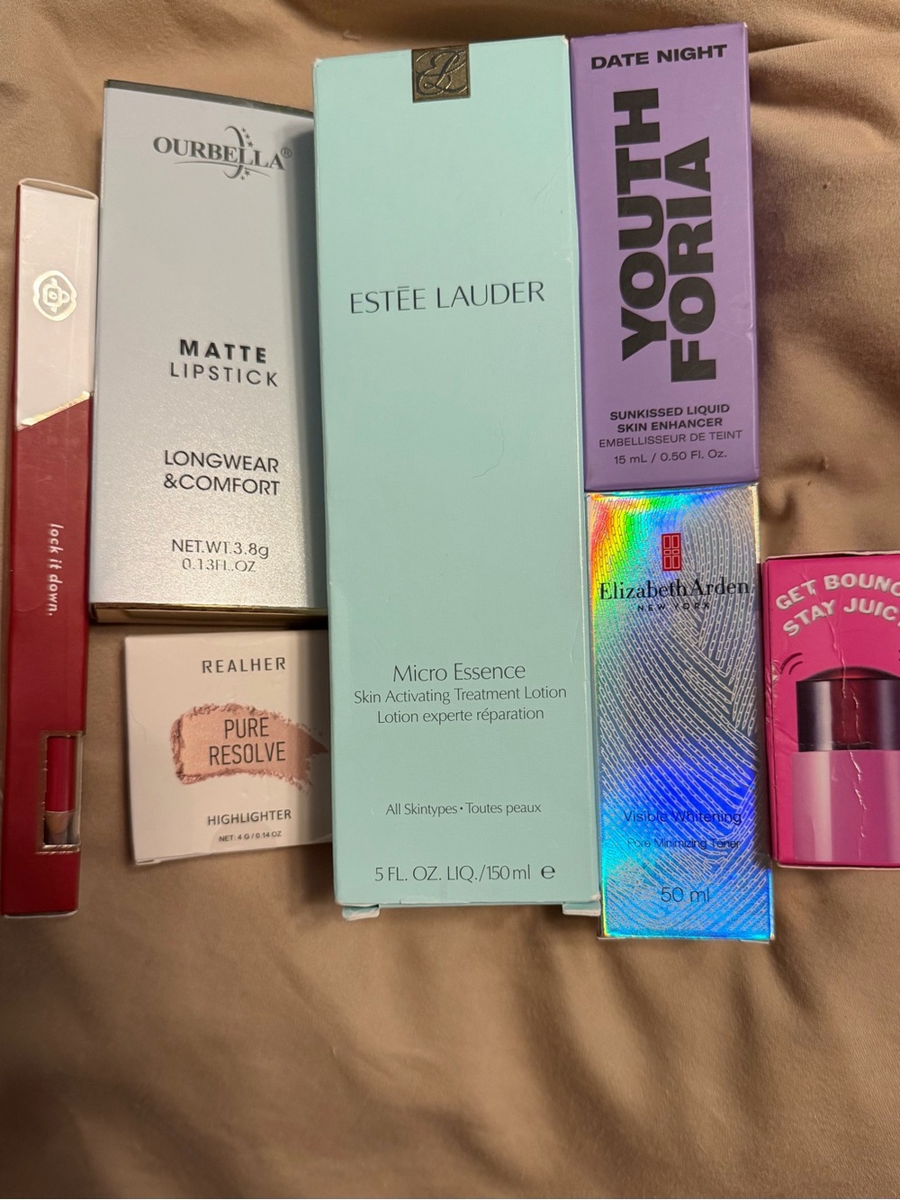 New! RealHer Pure Resolve Highlighter plus Lot of beauty products